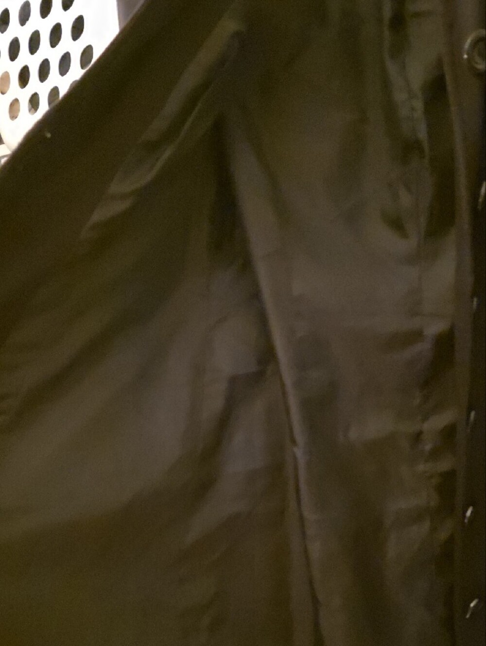INC International Concepts Black Military-Style Pea Coat with Gold Zippers - Picture 9 of 9